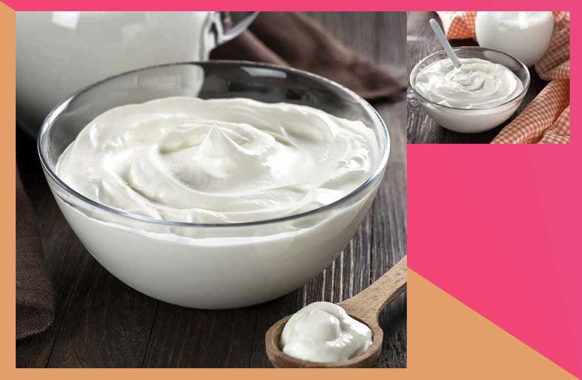 yogur griego casero, cremoso natural y beneficioso